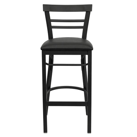 Black Ladder Stool-Wal Seat