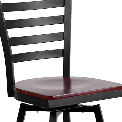 Black Ladder Stool-Wal Seat