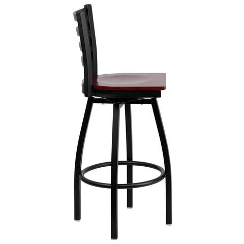 Black Ladder Stool-Wal Seat