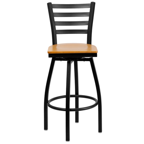 Black Ladder Stool-Wal Seat