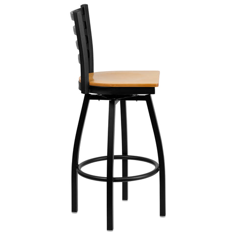 Black Ladder Stool-Wal Seat