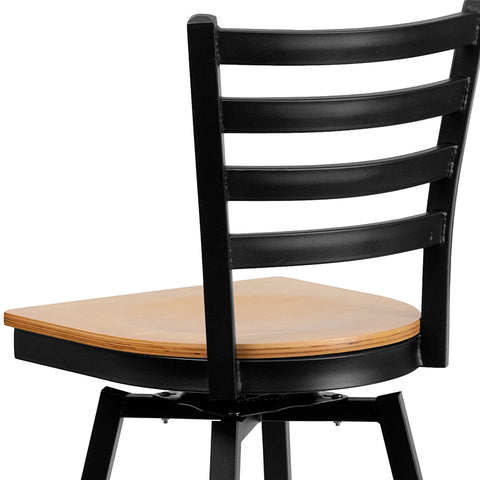 Black Ladder Stool-Wal Seat