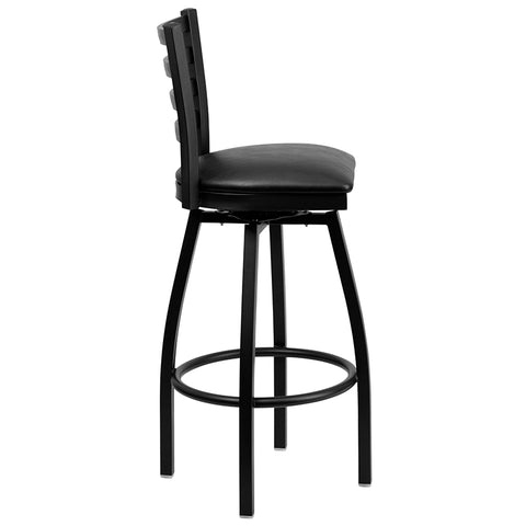 Black Ladder Stool-Wal Seat