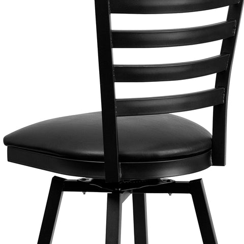 Black Ladder Stool-Wal Seat