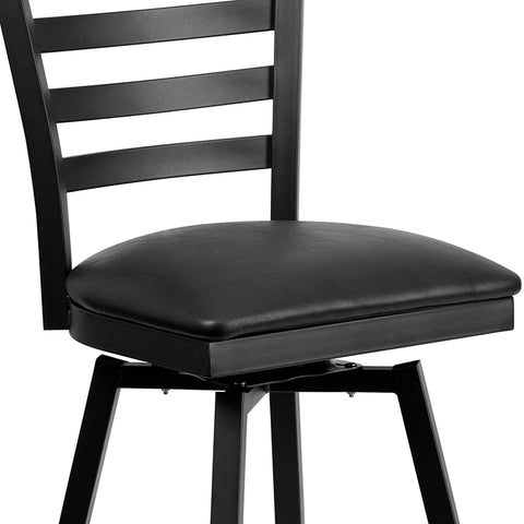 Black Ladder Stool-Wal Seat