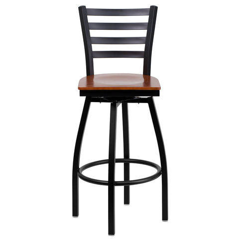 Black Ladder Stool-Wal Seat