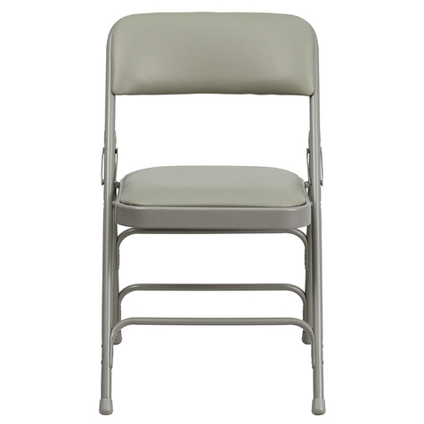 Gray Vinyl Folding Chair