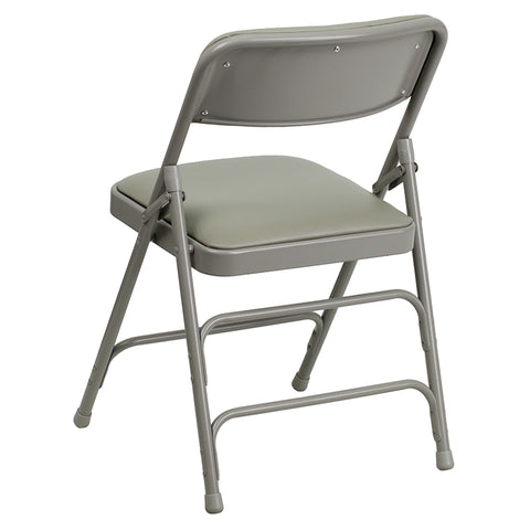 Gray Vinyl Folding Chair