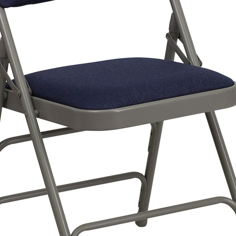 Gray Vinyl Folding Chair