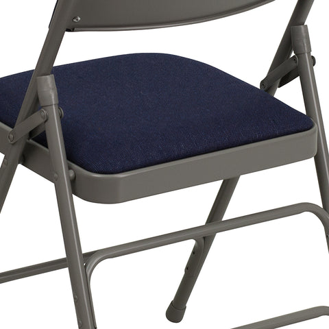 Gray Vinyl Folding Chair