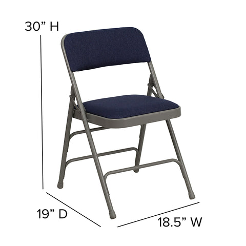 Gray Vinyl Folding Chair