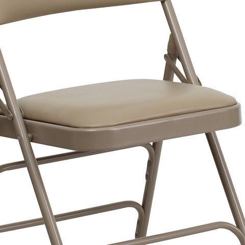 Gray Vinyl Folding Chair