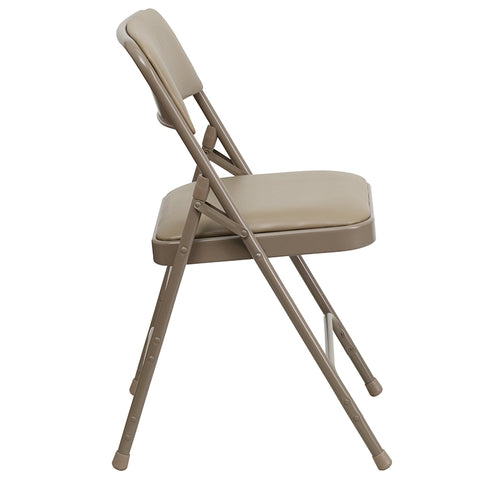 Gray Vinyl Folding Chair