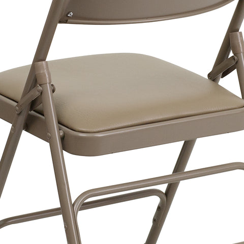 Gray Vinyl Folding Chair