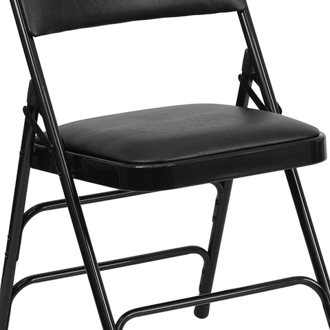 Gray Vinyl Folding Chair