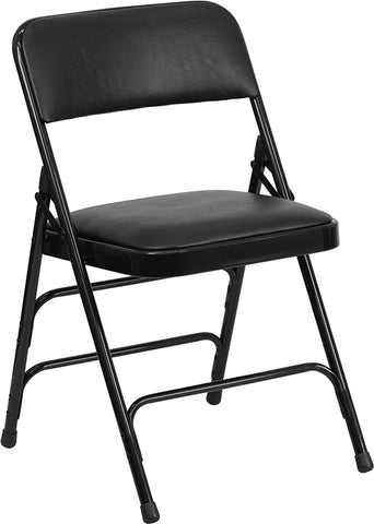 Gray Vinyl Folding Chair