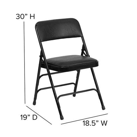 Gray Vinyl Folding Chair