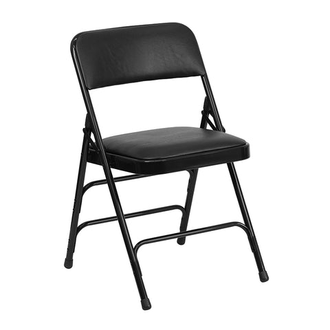 Gray Vinyl Folding Chair