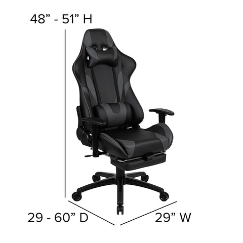 Black Gaming Desk & Chair Set