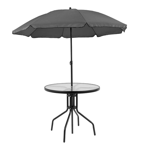 6PC Red Patio Set & Umbrella