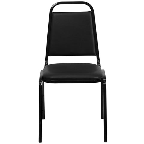 Black Vinyl Banquet Chair