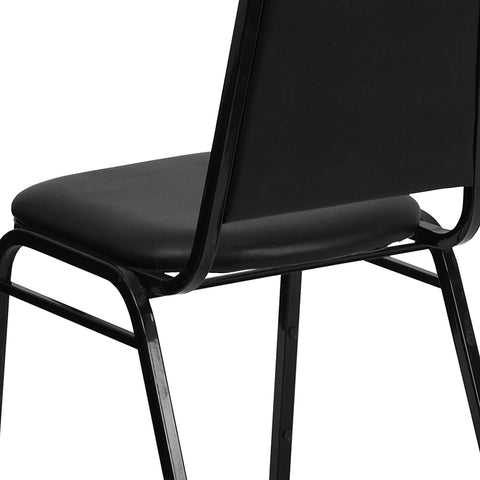 Black Vinyl Banquet Chair