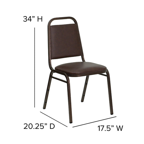 Black Vinyl Banquet Chair