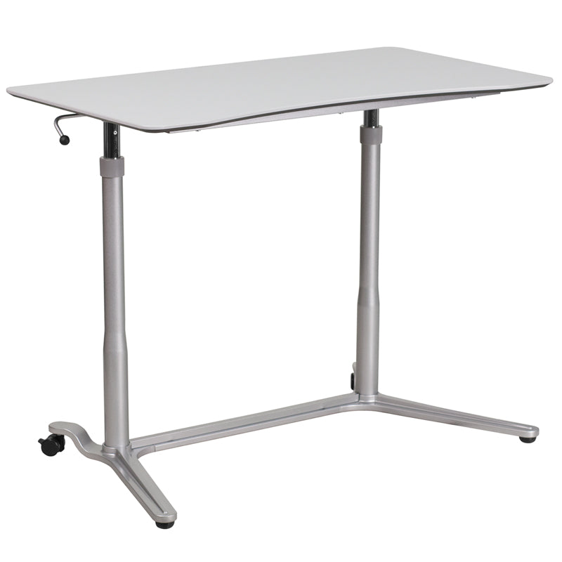 Sit-Stand Light Gray Desk