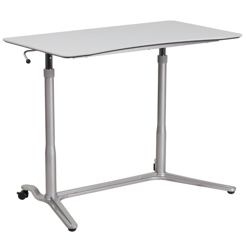 Sit-Stand Light Gray Desk