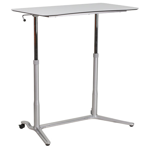 Sit-Stand Light Gray Desk