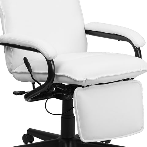 White Reclining Leather Chair