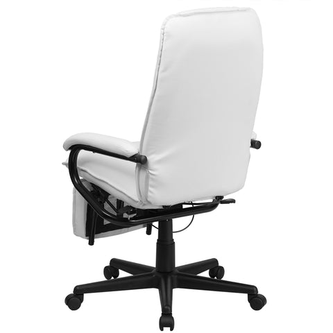 White Reclining Leather Chair