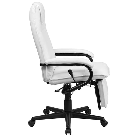 White Reclining Leather Chair