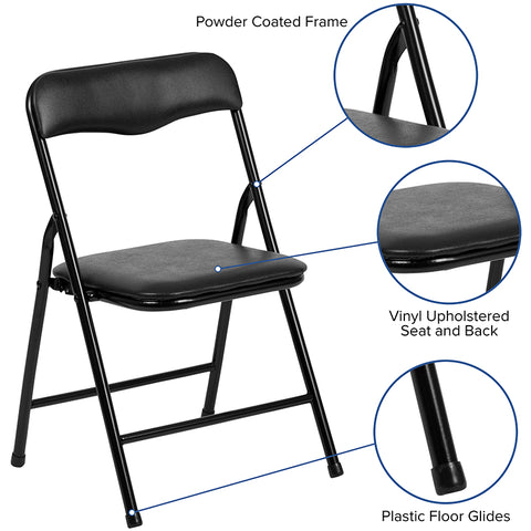 Kids Tan Folding Table Set