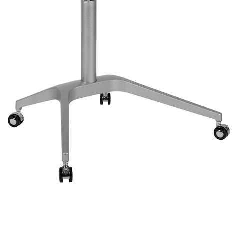 White Mobile Sit to Stand Desk