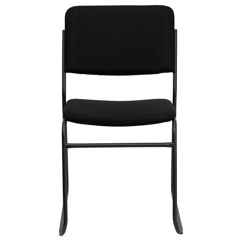 Black Fabric Stack Chair