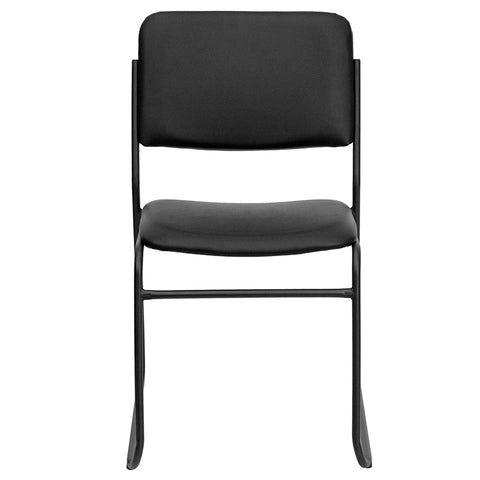 Black Fabric Stack Chair