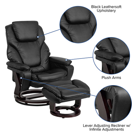 Brown Microfiber Recliner