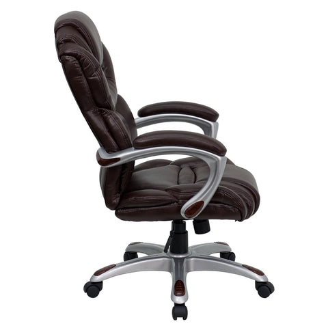 Brown High Back Leather Chair