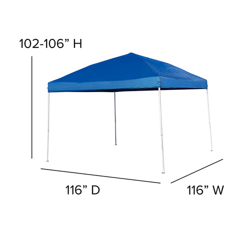 10'x10' White Pop Up Canopy