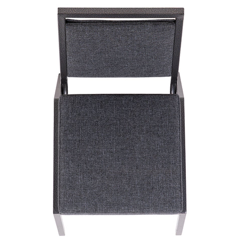 Dark Gray Fabric Banquet Chair