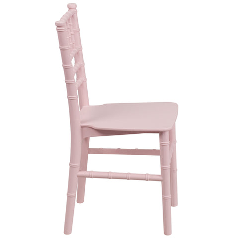 Child's White Resin Chair