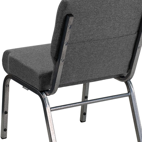 Gray Fabric Church Chair