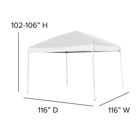 10'x10' White Pop Up Canopy