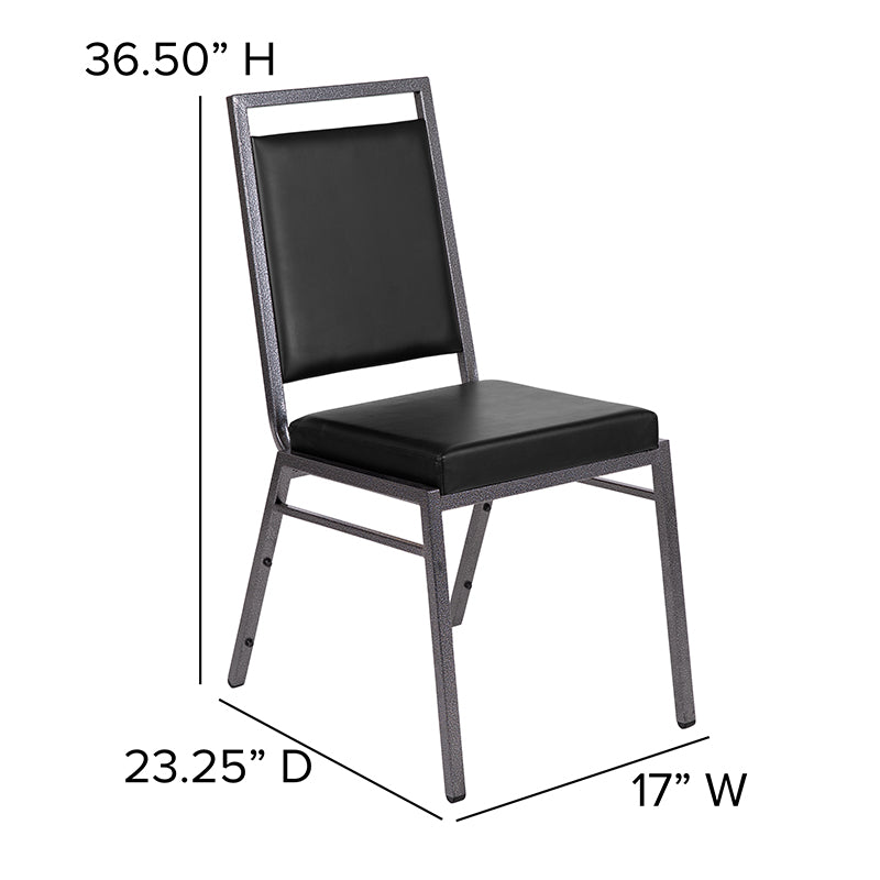 Dark Gray Fabric Banquet Chair