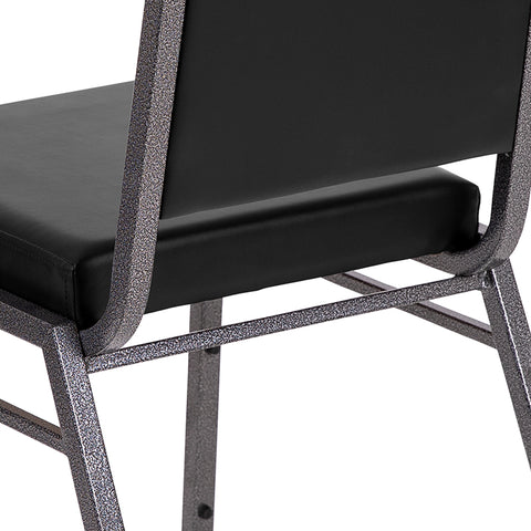 Dark Gray Fabric Banquet Chair