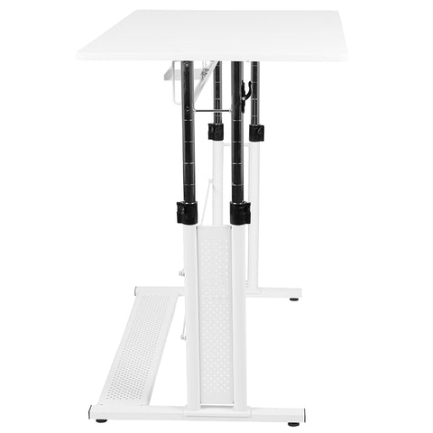 White Sit-Stand Office Desk