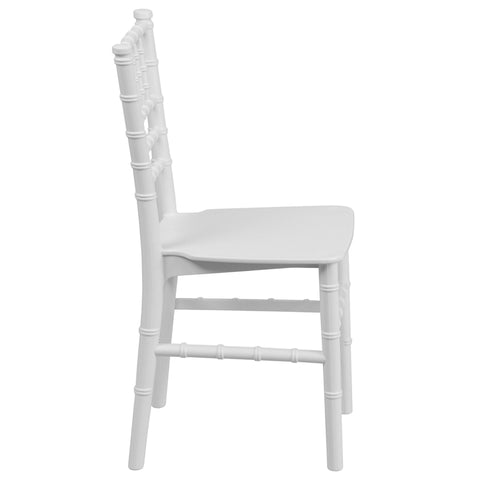 Child's White Resin Chair