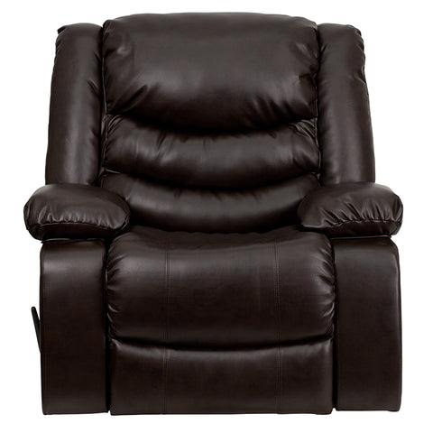 Brown Leather Rocker Recliner