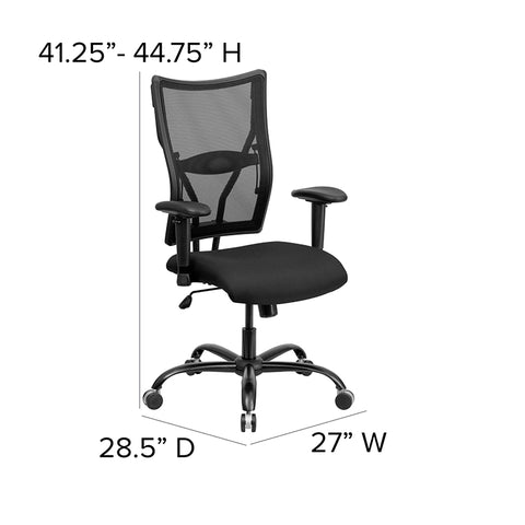 Black 400LB High Back Chair